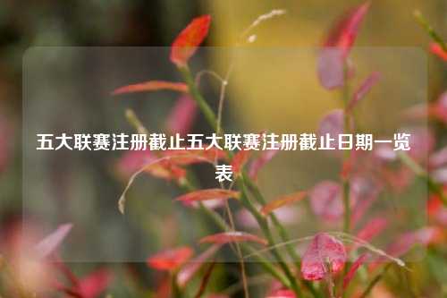 五大联赛注册截止五大联赛注册截止日期一览表