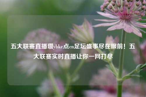 五大联赛直播瓒ybke点cn足坛盛事尽在眼前！五大联赛实时直播让你一网打尽