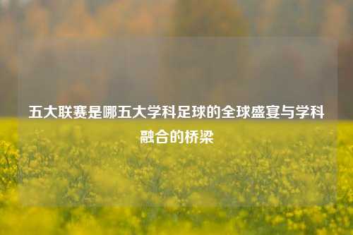 五大联赛是哪五大学科足球的全球盛宴与学科融合的桥梁
