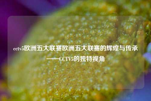 cctv5欧洲五大联赛欧洲五大联赛的辉煌与传承——CCTV5的独特视角
