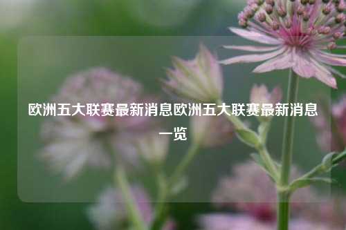 欧洲五大联赛最新消息欧洲五大联赛最新消息一览