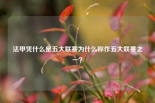 法甲凭什么是五大联赛为什么称作五大联赛之一？