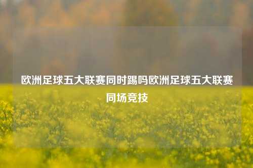 欧洲足球五大联赛同时踢吗欧洲足球五大联赛同场竞技
