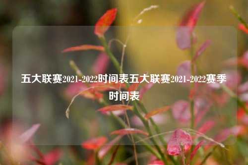五大联赛2021-2022时间表五大联赛2021-2022赛季时间表