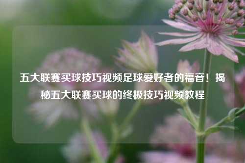 五大联赛买球技巧视频足球爱好者的福音！揭秘五大联赛买球的终极技巧视频教程